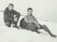GrzesikCzesc2 html 712929f9  Na rajdzie w zimie 1968/69 na przeÅÄczy Okraj. W. Grzesik i R. Åwierzewski